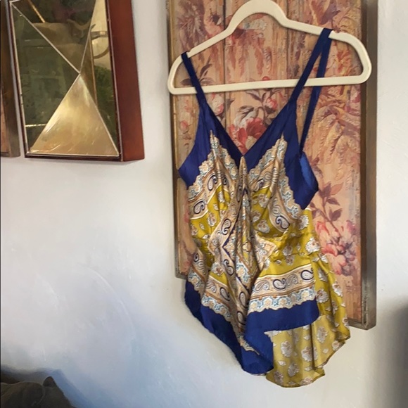 ANTHROPOLOGIE BOHO 💯% SILK RARE LIMITED EDITION WHAT GOES AROUND BOHO TOP 6 - Picture 8 of 16